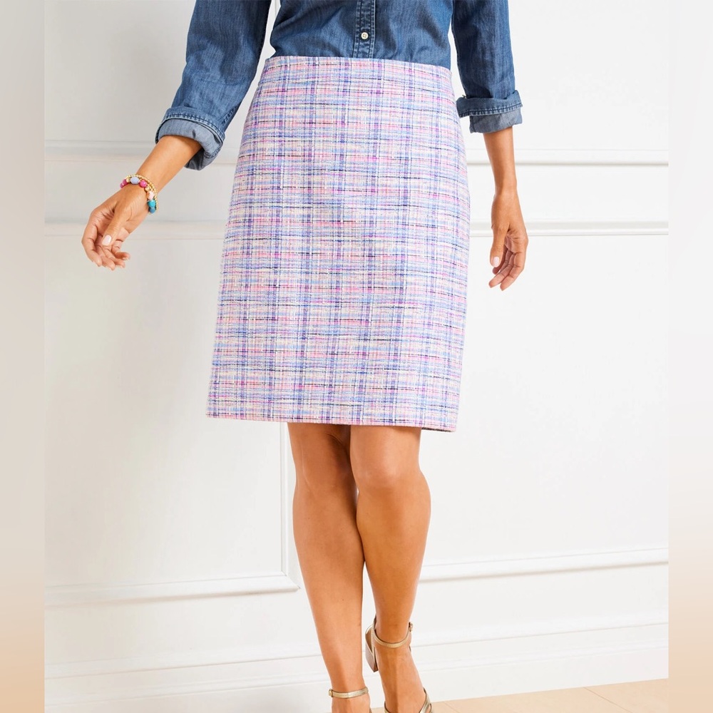 NWT Talbots Tweed A-Line Skirt (12)